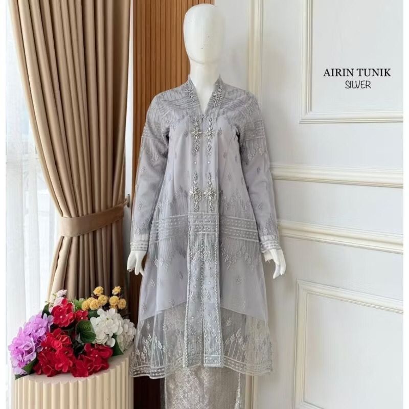 Set Kebaya Tunik Airin Tulle Busui Friendly