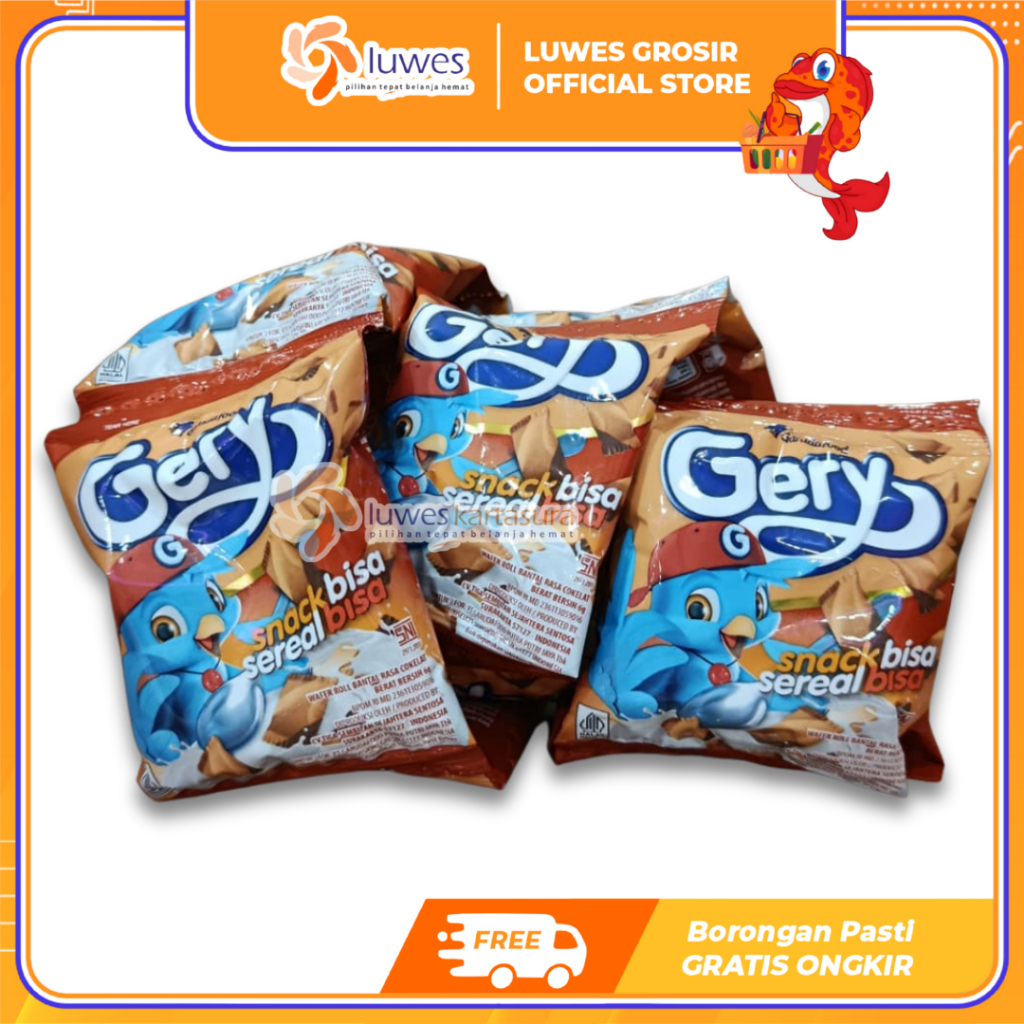[GROSIR]Gery Snack Sereal Snack Coklat Renceng Isi 10 pcs Cemilan Murah
