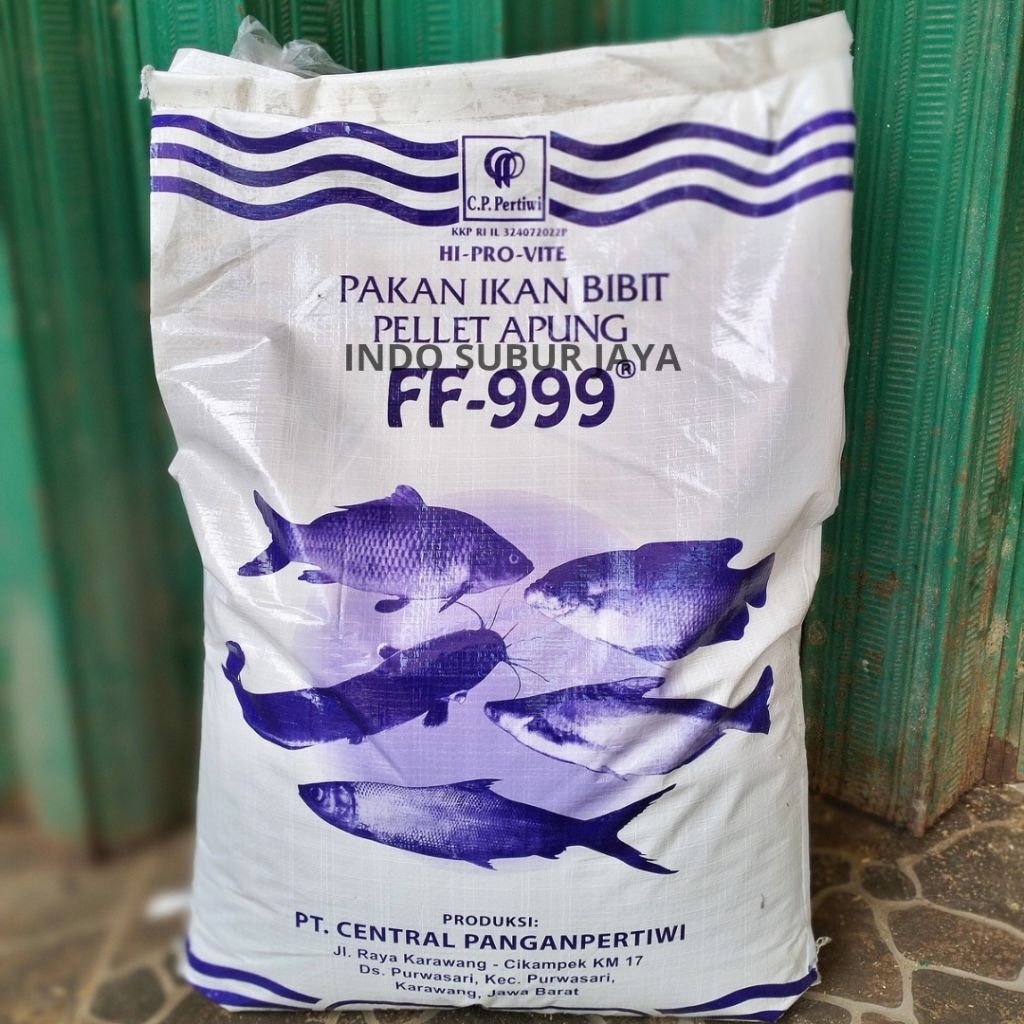 [1 ZAK 10 KG] FF 999 Pakan Ikan Bibit Pelet Apung Ikan Lele, Nila, Mas, Patin, Gurame