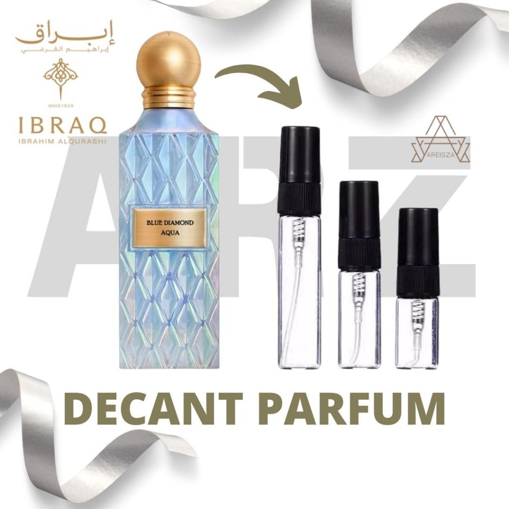 Parfum Ibraq Blue Diamond Aqua Decant Botol Kaca