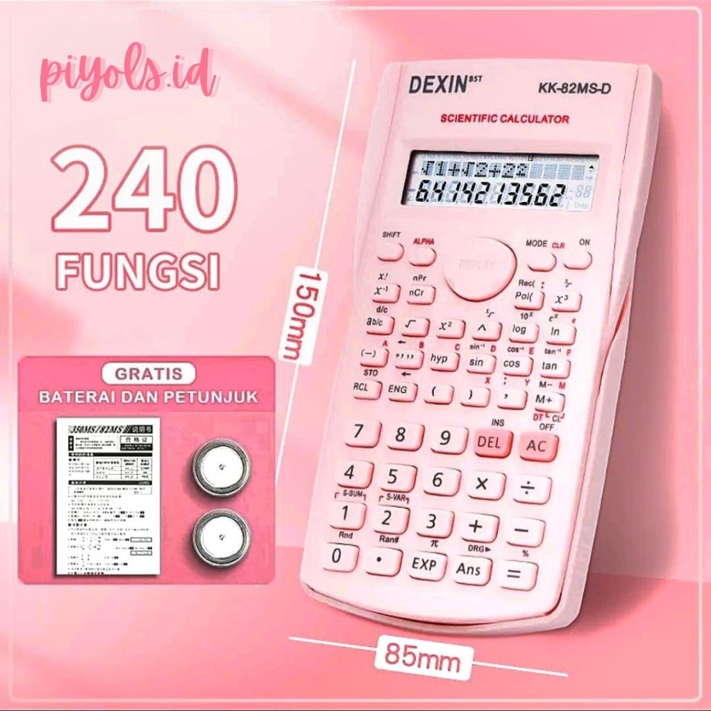 PINK DEXIN Scientific Calculator PRELOVED