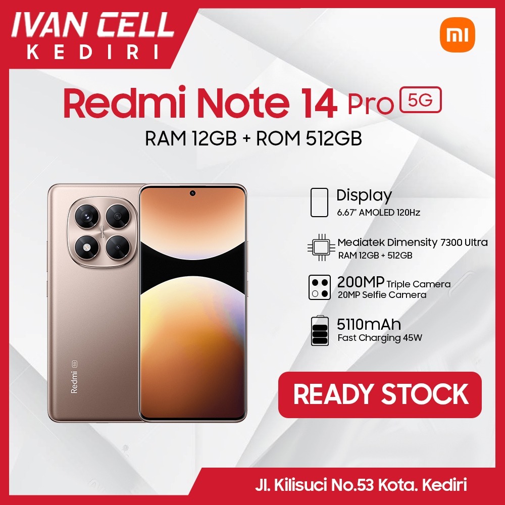 REDMI NOTE 14 PRO 5G SERIES BERGARANSI