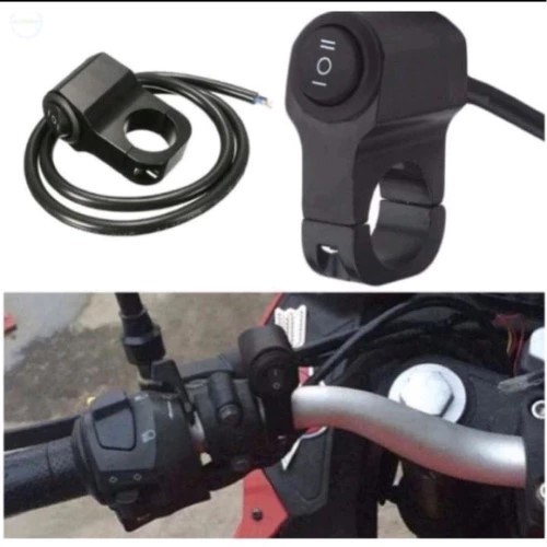 Good Variasi Saklar ON OFF ON Stang Motor 3 Switch DMN Bulat Saklar Klem Stang
