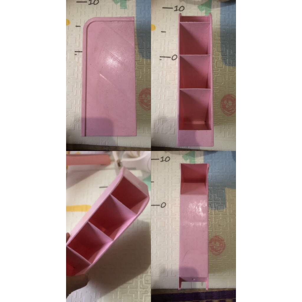 PRELOVED RAK PENA / TEMPAT ALAT TULIS MEJA – Warna Pink Minimalis