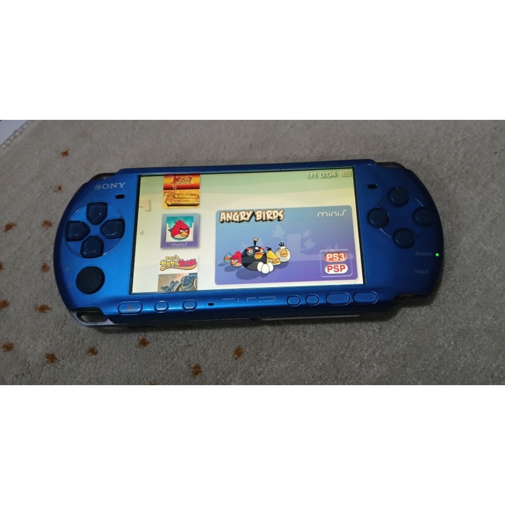 PSP SONY 3000 Biru 50 Game Mulus Lancarr siap main Blue Keren