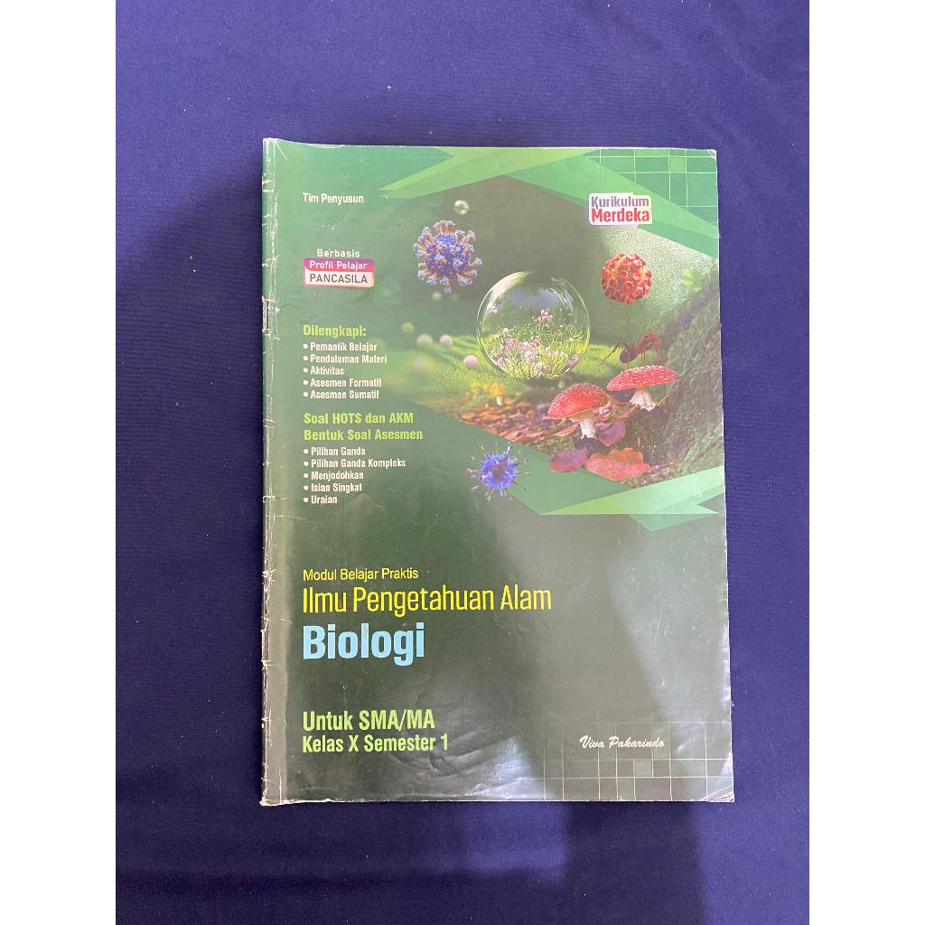 Buku LKS Biologi Untuk SMA/MA Kelas X Semester 1 Kurikulum Merdeka Viva Pakarindo