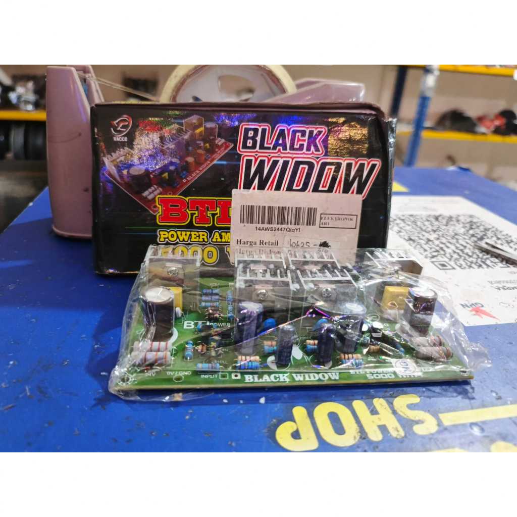 Black Widow BTL Power Amplifier 5000W Speaker 18 Inch