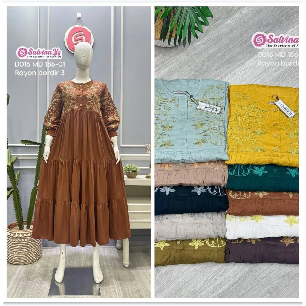 midi dress salvina ys dada bordir