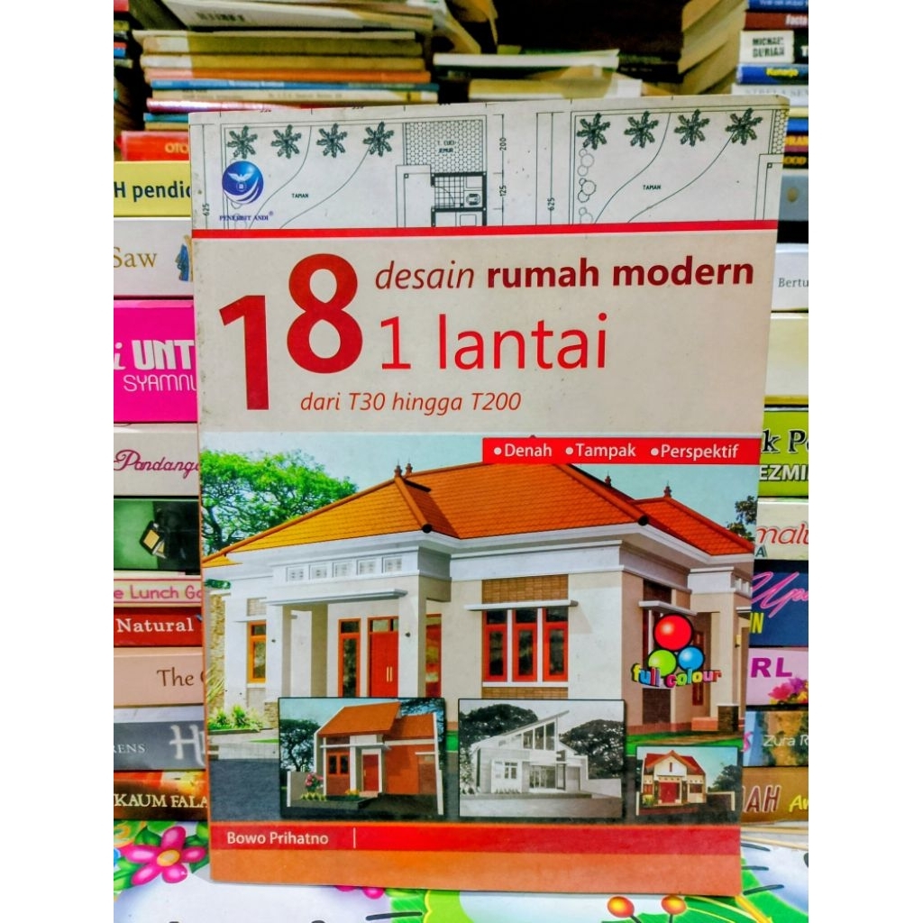 BUKU 18 DESAIN RUMAH MODERN 1 LANTAI (ORIGINAL)