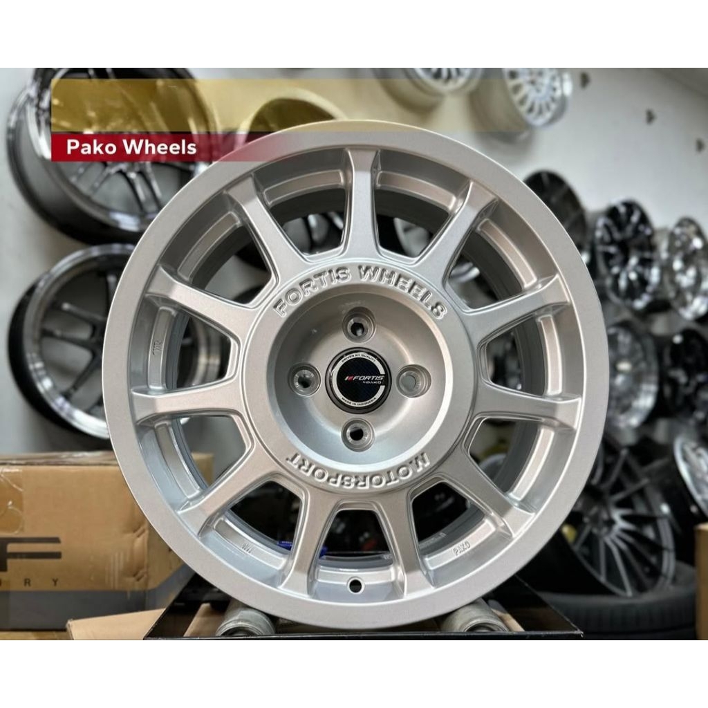 velg fortis 02 rally alto pcd 4x100 lebar 7 velg racing r16 untuk velg suzuki fronx mobil brio jazz 