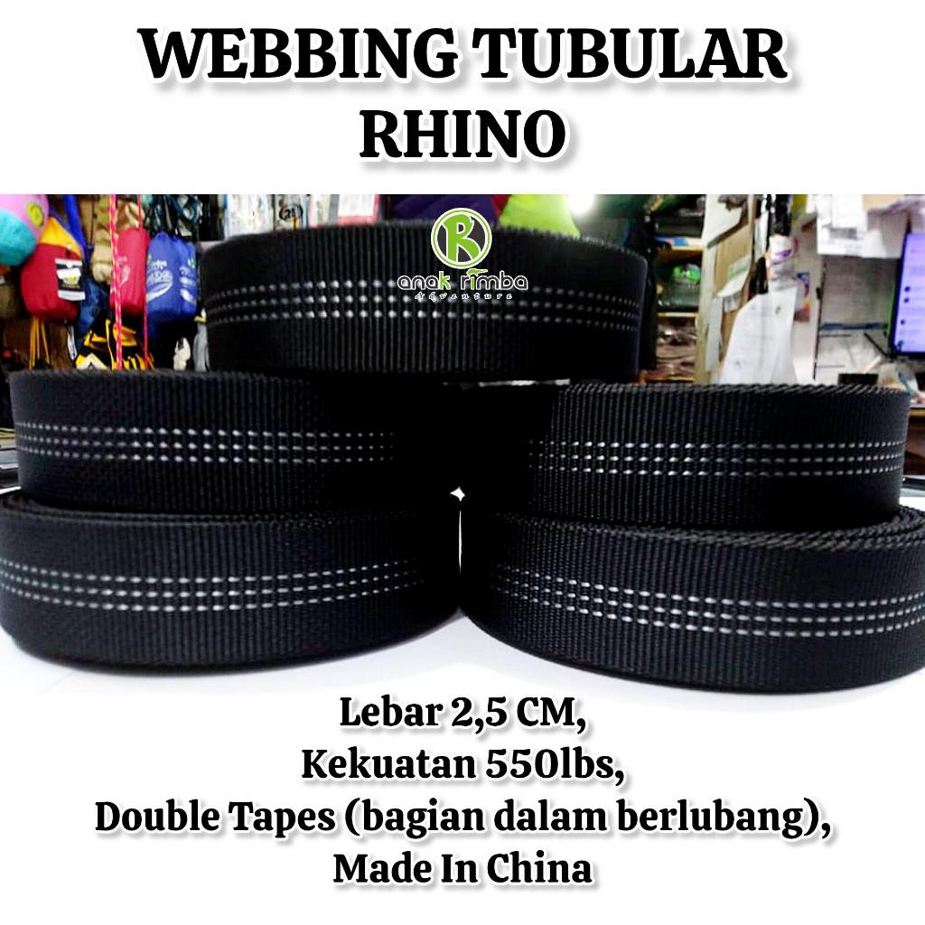 TALI WEBBING TUBULAR RHINO TALI TUBUH TALI HARNESS (3 METER) NOT WEBBING BEAL NOT WEBBING CAMP