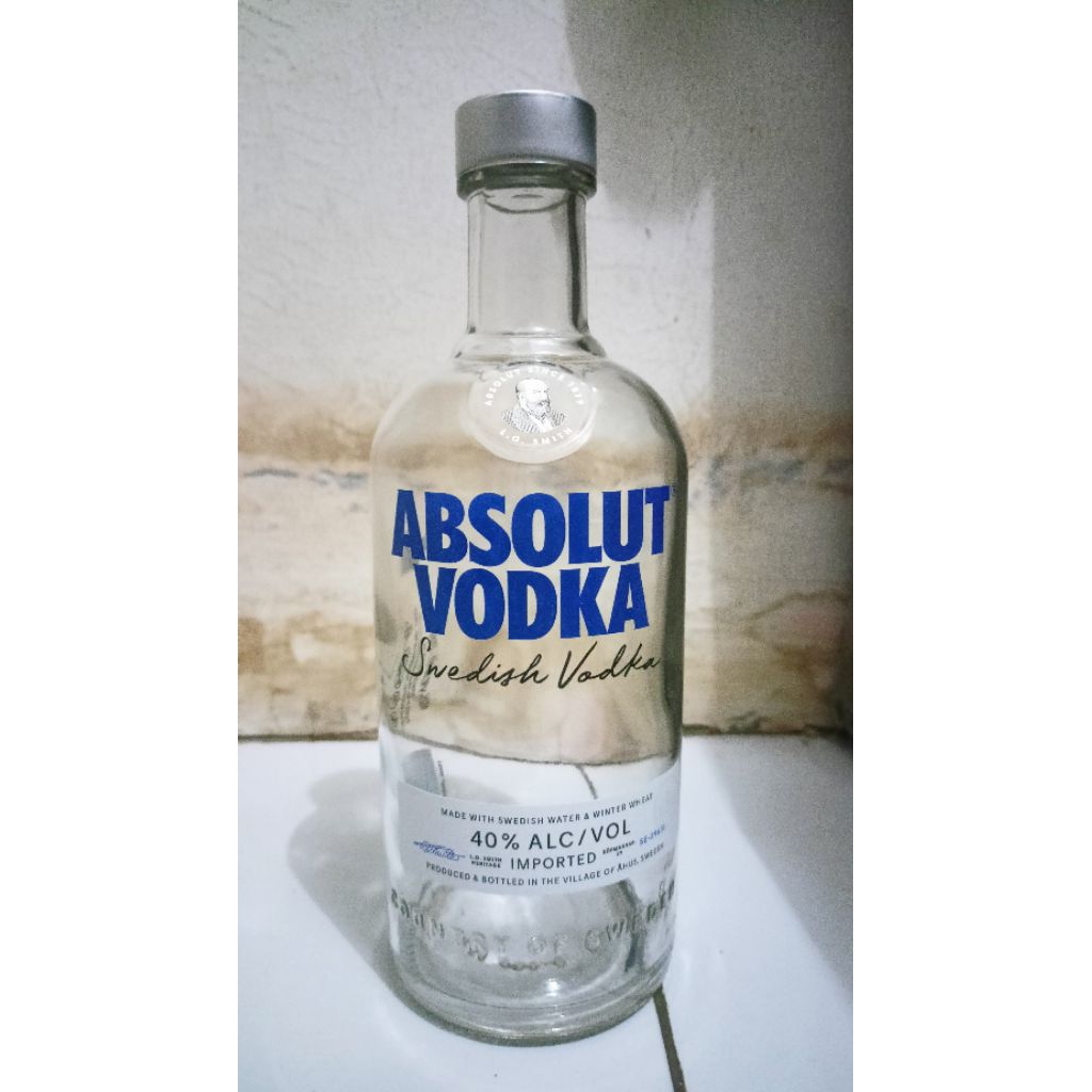 Jual Botol Bekas Absolut Blue Vodka - 700 ml