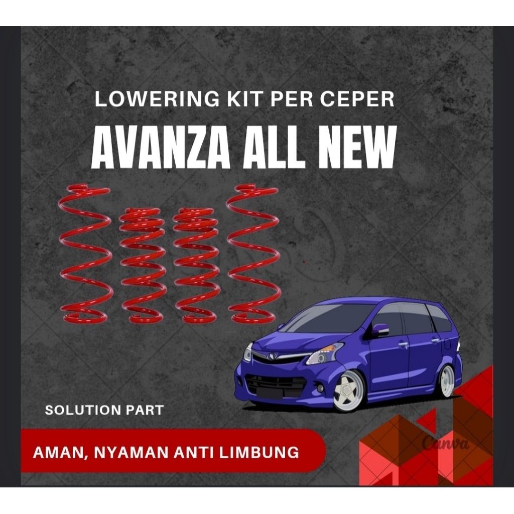 Lowering kit per ceper Avanza all new