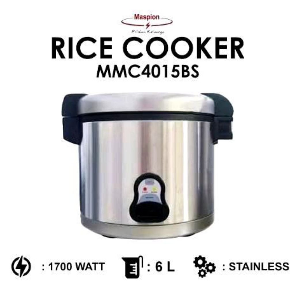 MASPION Rice Cooker | Magic Com 6 Liter MMC-4015 BS
