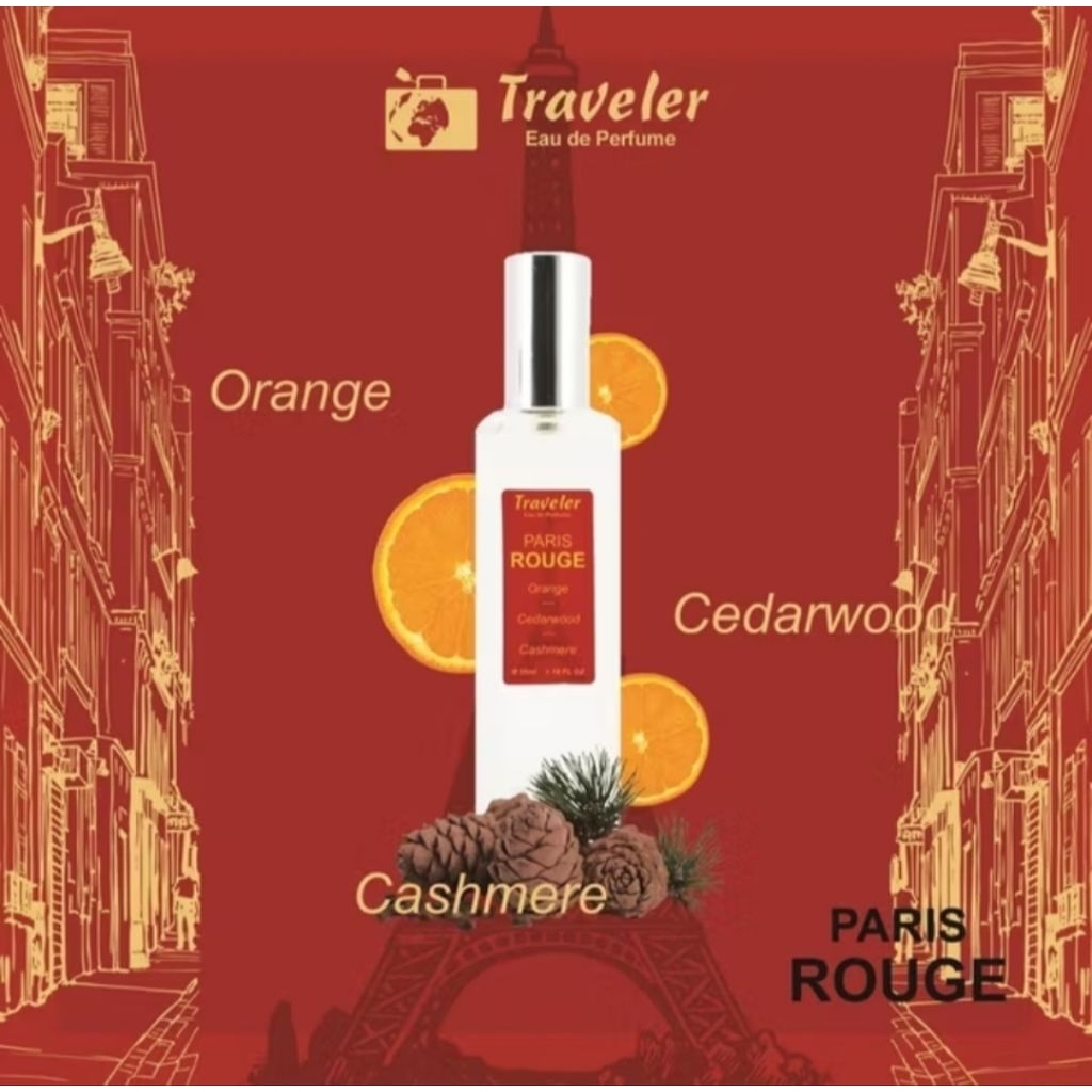 Traveller asco / parfum asco / asco parfum traveller / Paris Rouge / Pantai paradis / parfum travell