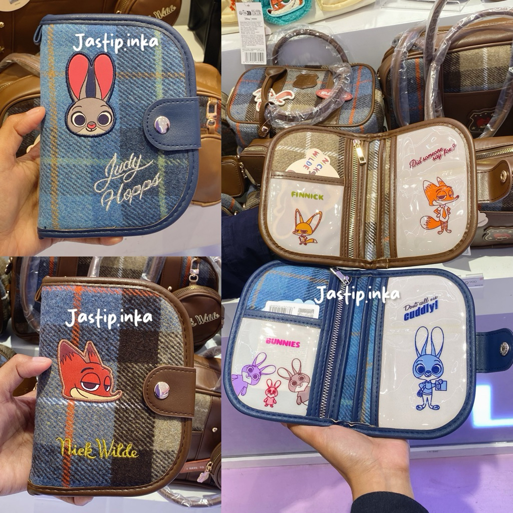 Miniso x Zootopia - wallet fold atau dompet lipat zootopia judy nick