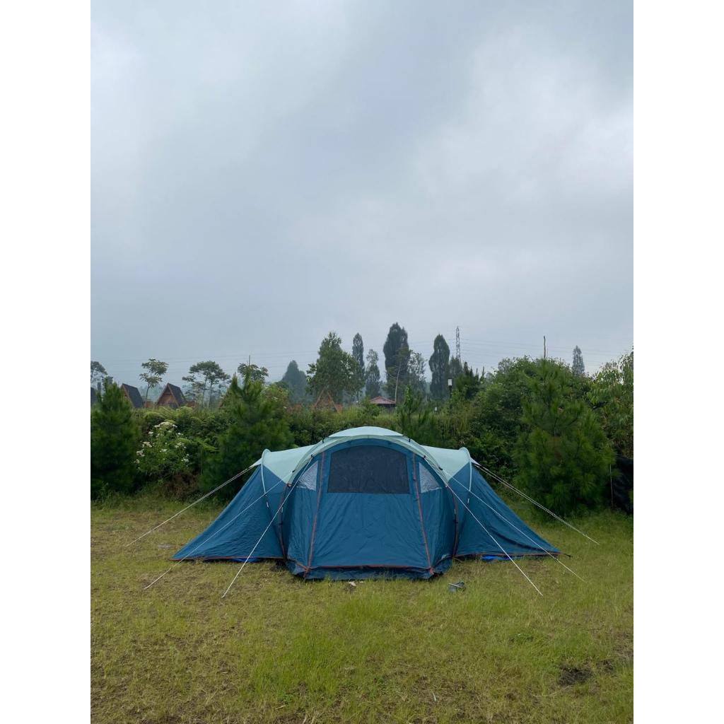 Tenda Kemah Camping Family Outdoor Hiking 6 Orang ARPENAZ 6.3 - 3 Room untuk Aktivitas Luar Ruangan
