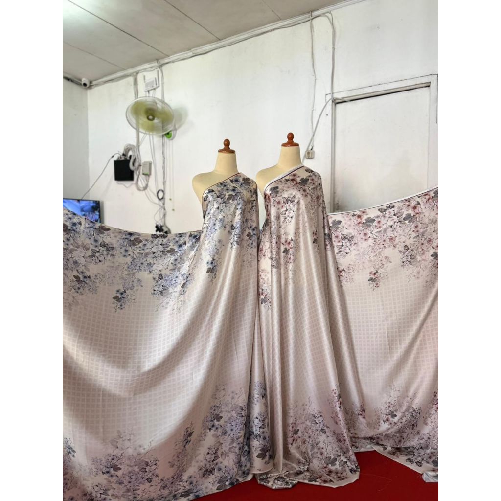 Kain Armani Silk Meteran Motif SISHY//Kain Motif Terbaru//Kain Silky Premium//Bahan Gamis Meteran//K