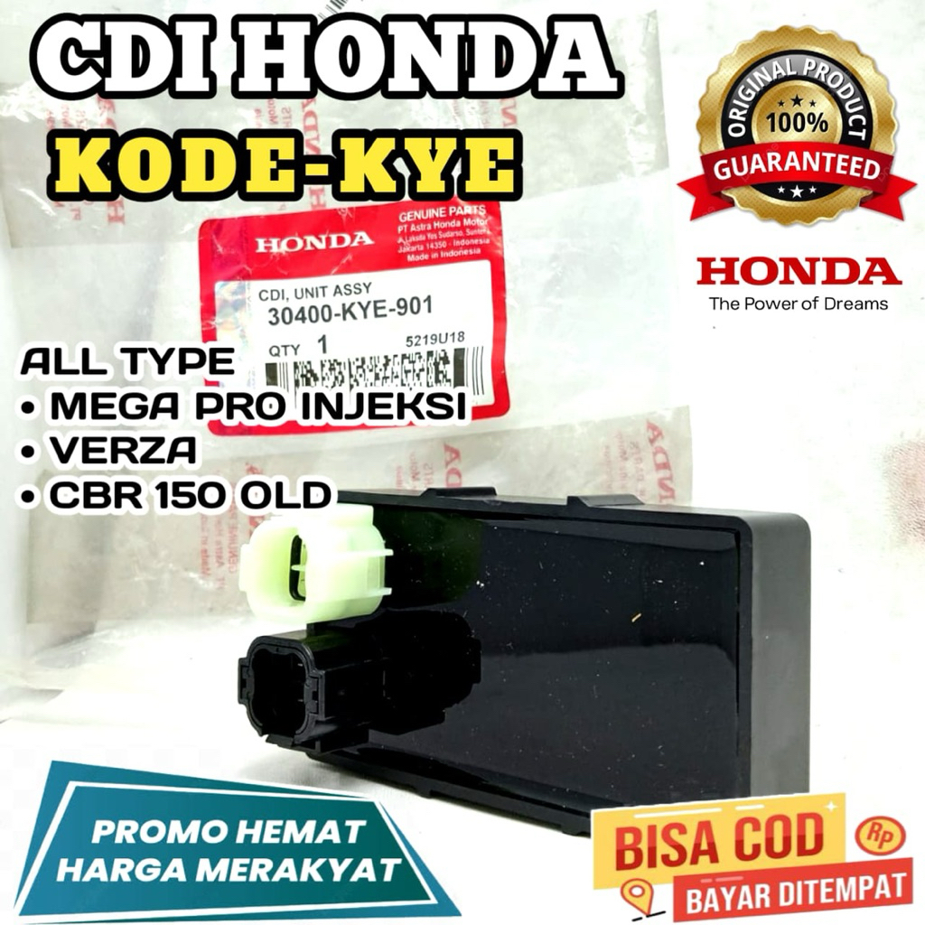 CDI KYE,ORIGINAL HONDA,CDI MEGA PRO INJEKSI,CDI VERZA,CDI CBR 150 OLD,CDI ORIGINAL HONDA,CDI GARANSI