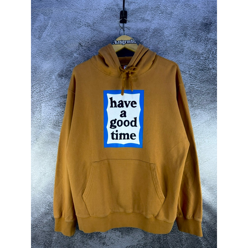 HOODIE HAVE A GOOD TIME FRAME BLUE BROWN