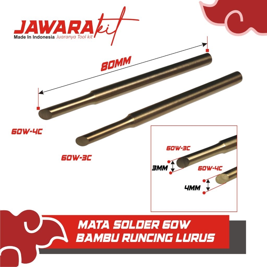 MATA SOLDER 60 WATT GOLD BAMBU RUNCING 60W 6MM JAWARAKIT
