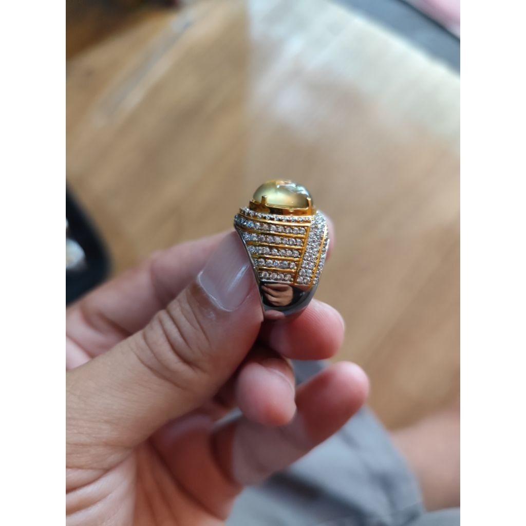 Cincin Perak Batu Bio Solar Change Colour