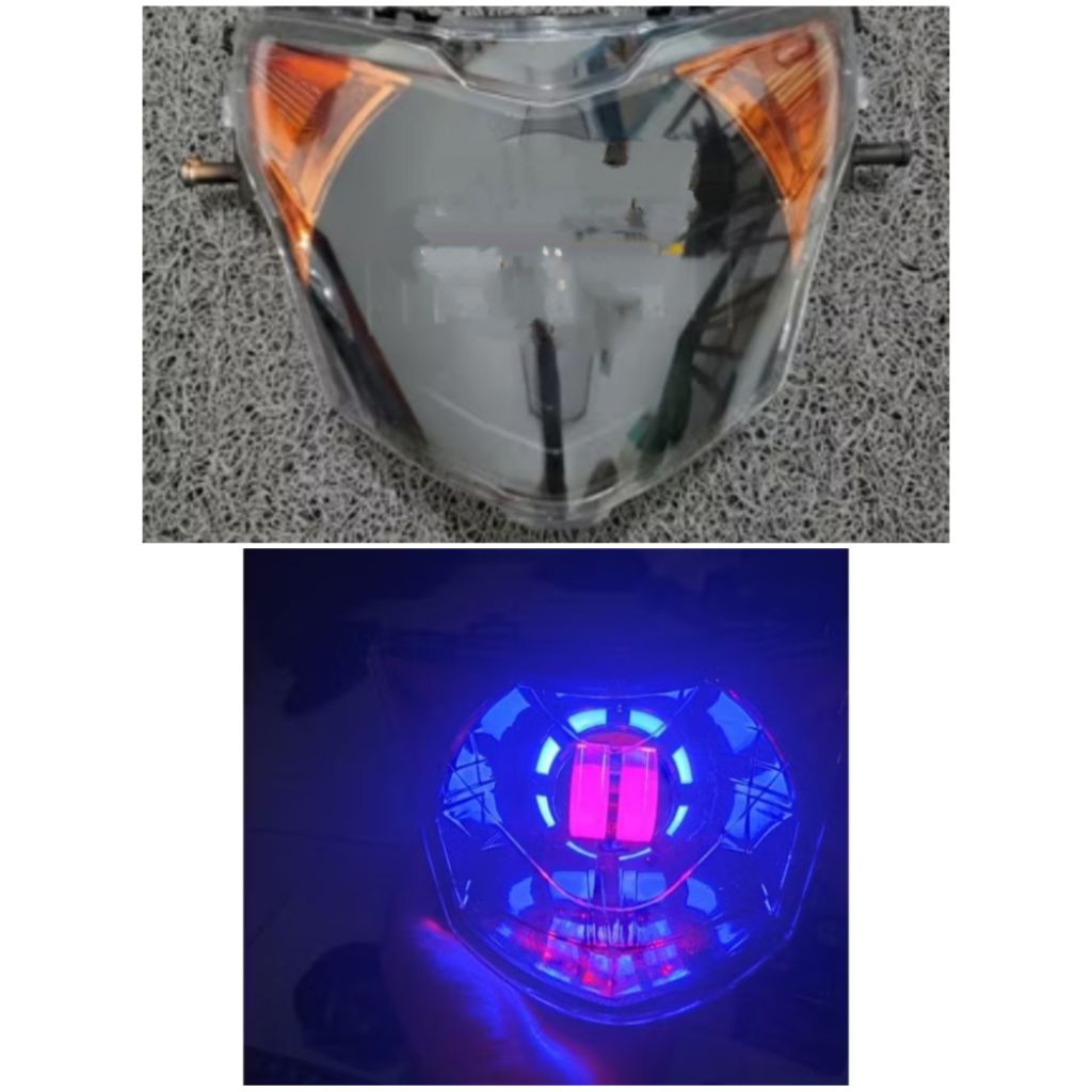 Reflektor Lampu Depan Jupiter MX New 135 Plus Proji 2 Mata Siap Pakai