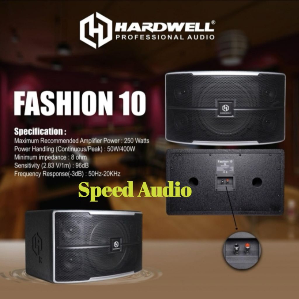 Speaker Pasif 10 inch HARDWELL FASHION 10 Original Garansi resmi 1 Tahun