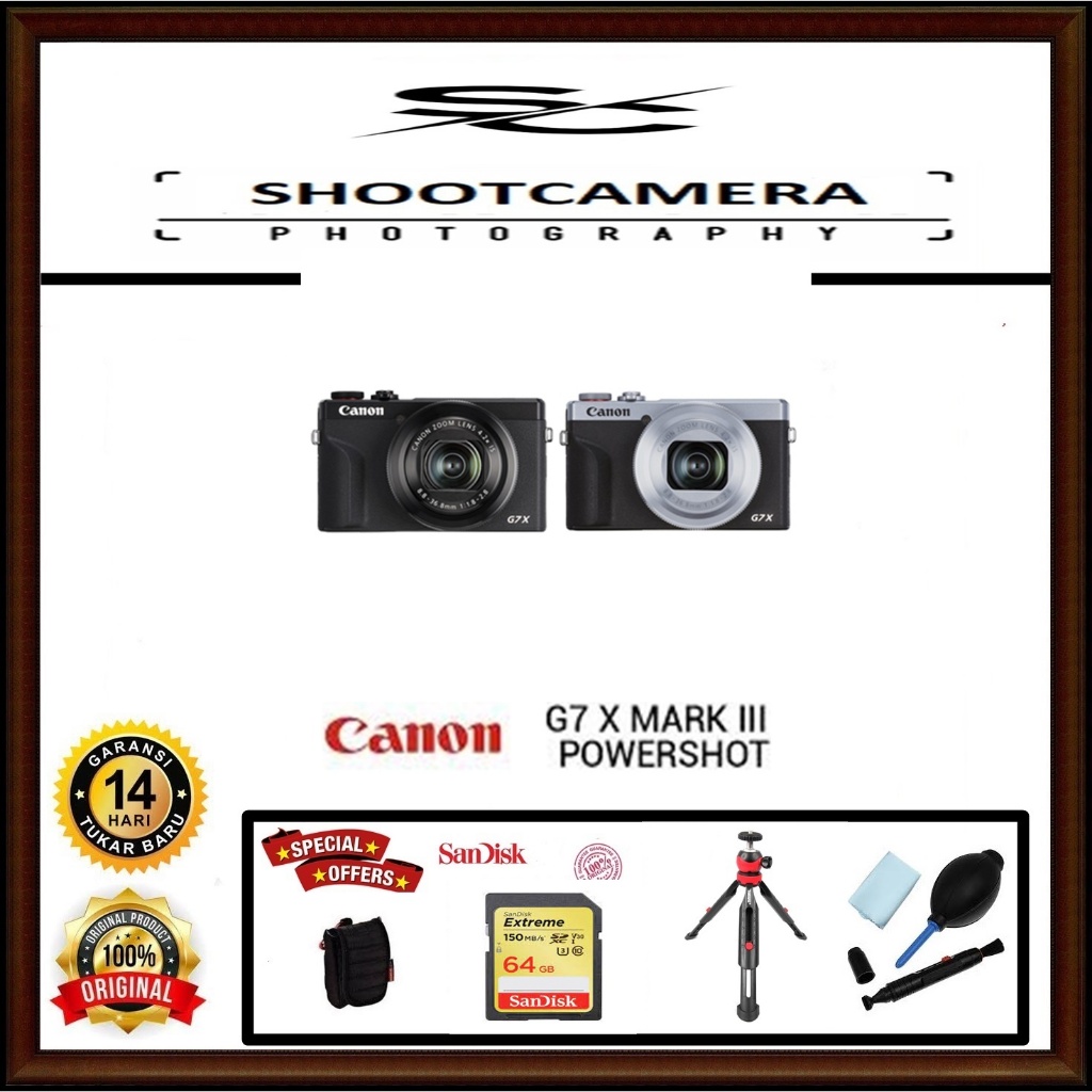 CAMERA CANON G7X MARK III - CANON G7X III RESMI