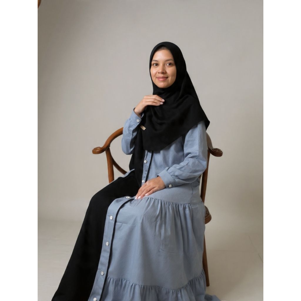 Gamis katun Premium Seroja Fashion