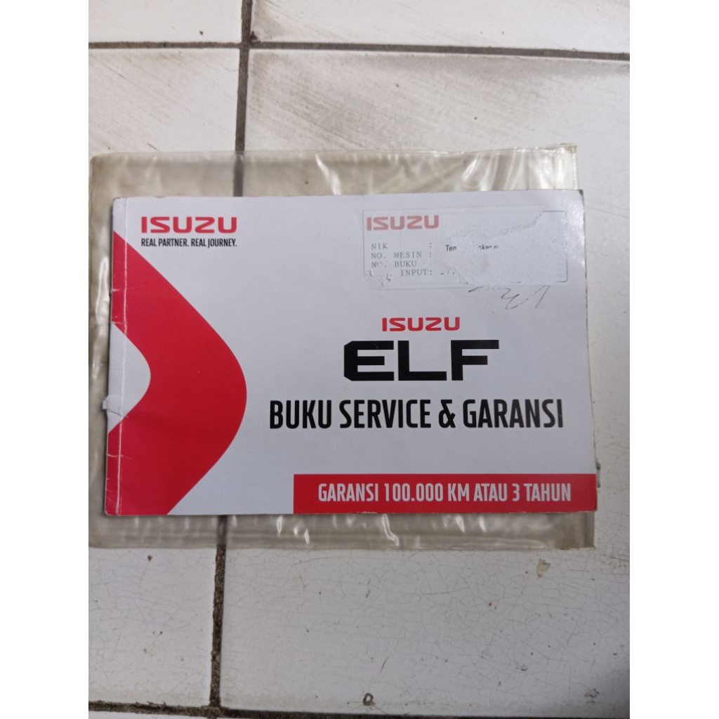 Buku service & garansi Isuzu Elf