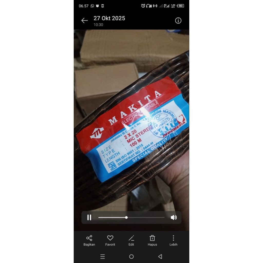 kabel makita mic stereo