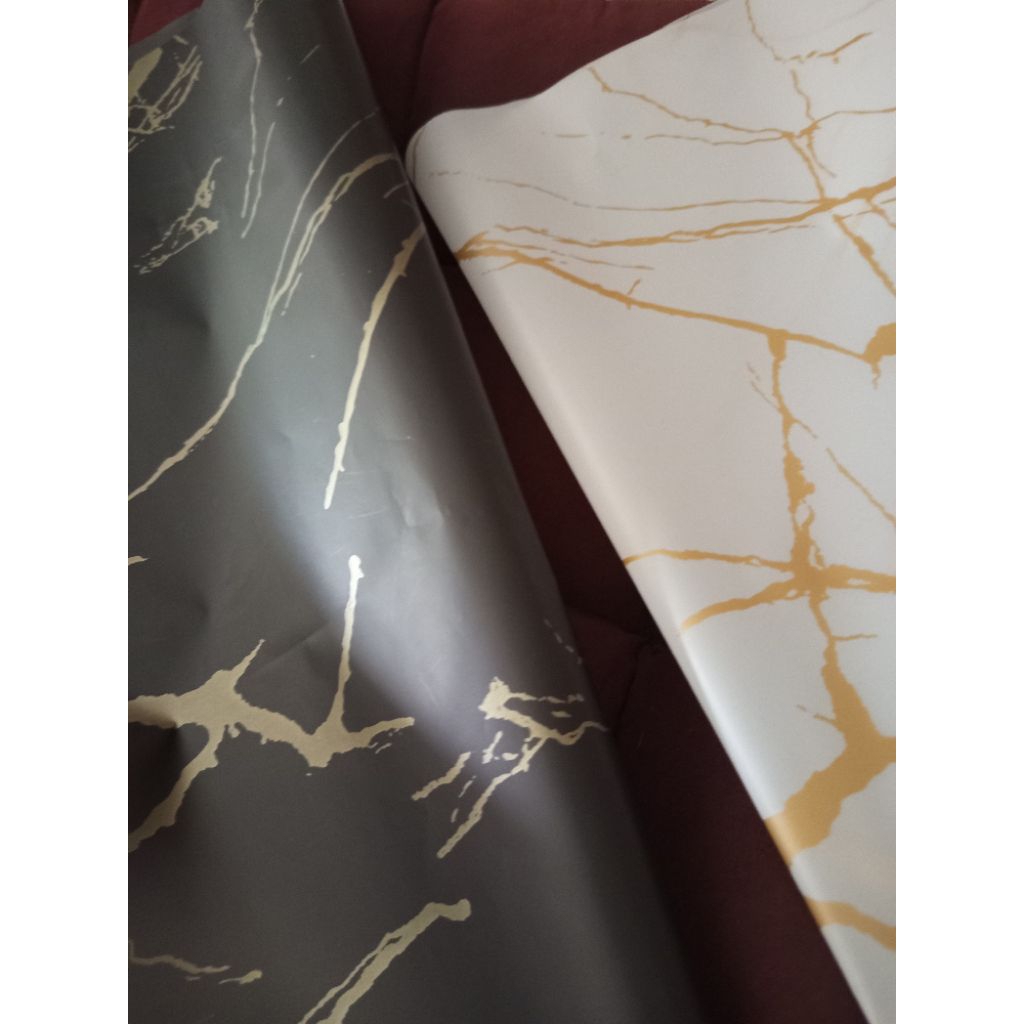 kertas buket motif marmer (marble wrapping paper).
