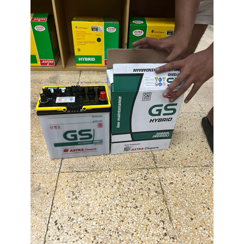 GS Hybrid NS40ZL/Z 35 Ah Avanza/Ertiga/Brio/Rush/Calya/Livina/Ertiga