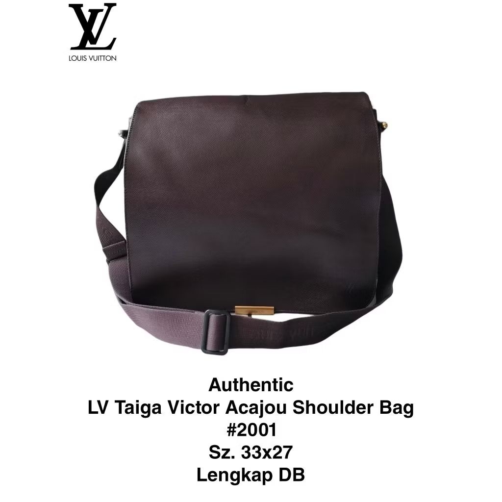 Preloved_Authentic LV Taiga Victor Shoulder Bag