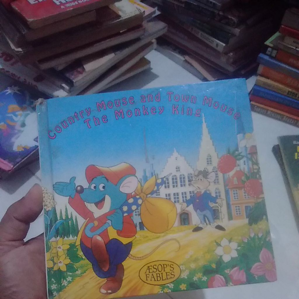 buku cerita anak country mouse and town mouse the monkey king