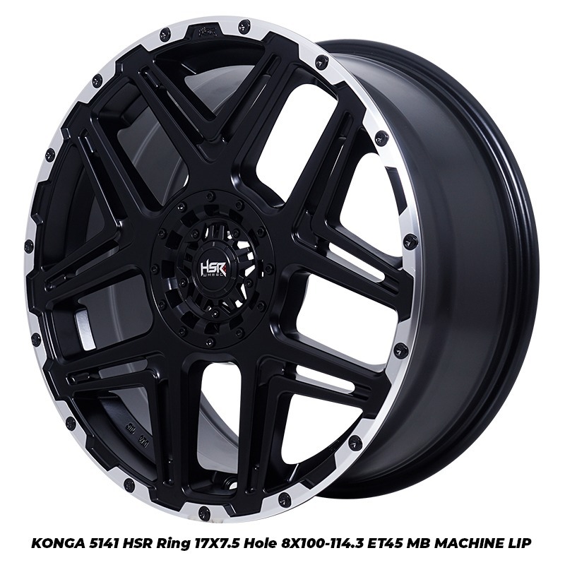 Velg Mobil Hsr Ring 17 Raize Fronx Livina HSR WHEEL Tipe Konga Velg Hsr R17