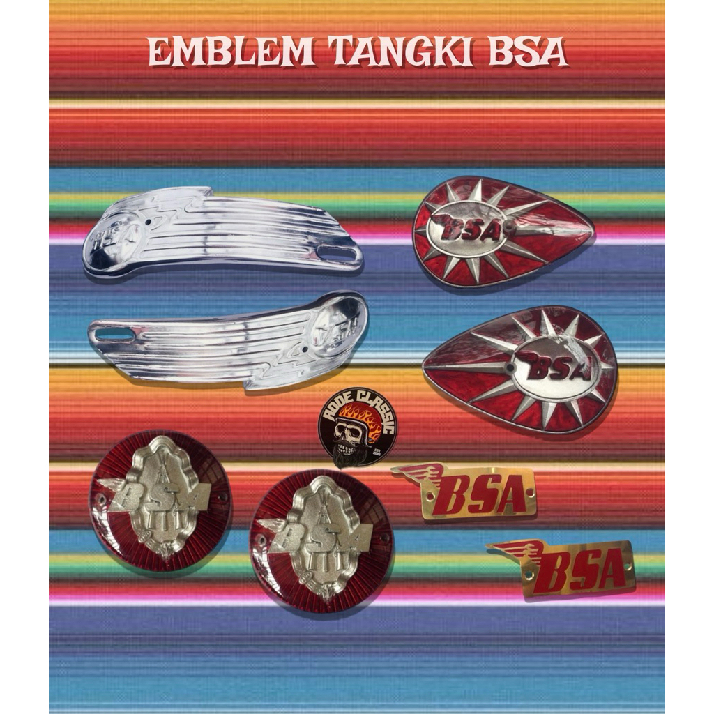 Emblem Logo Tangki BSA motor classic
