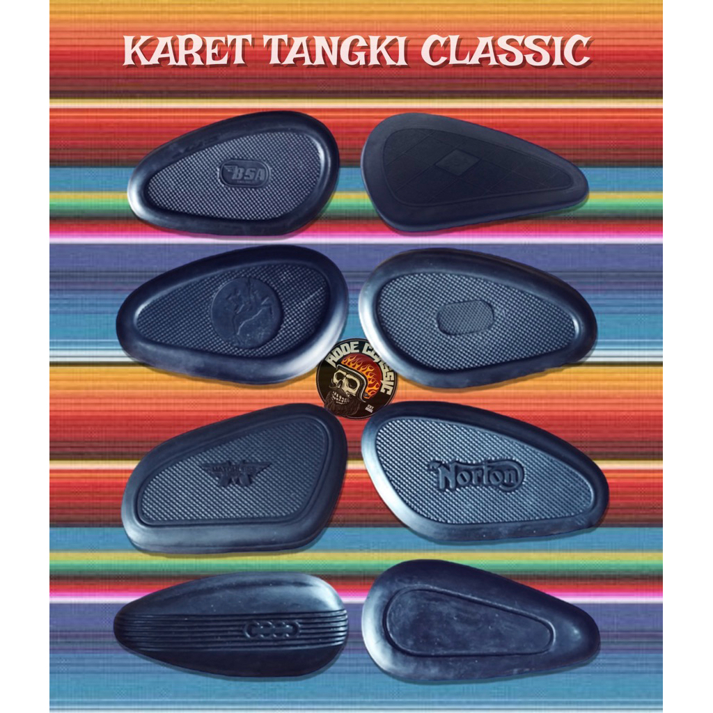 KARET TANGKI MOTOR CUSTOM KLASIK