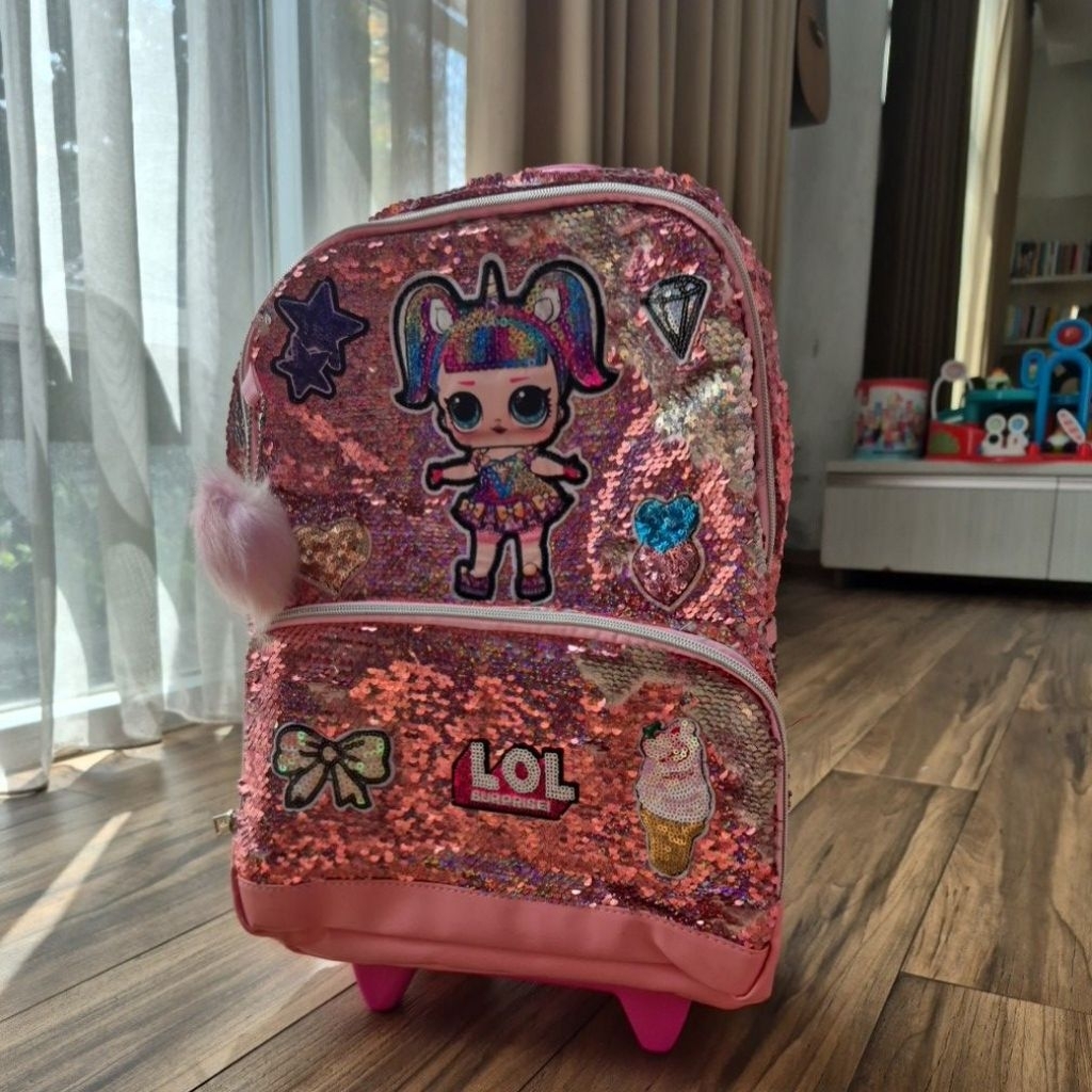 tas sekolah troli LOL preloved like new ukuran anak SD