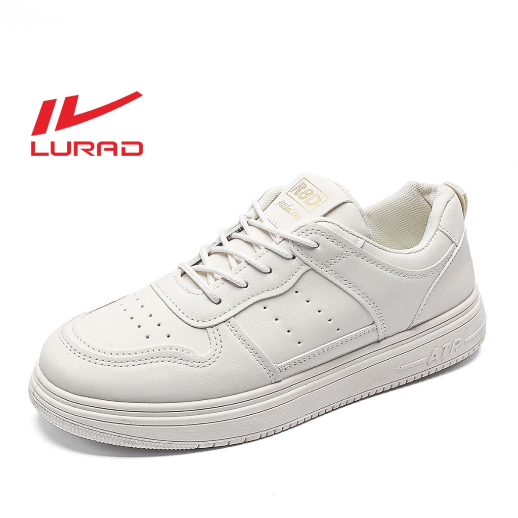 LURAD Sepatu Wanita Kasual Sepatu Putih Polos Hitam Sepatu Sekolah Polos Sepatu Sport tali SS105