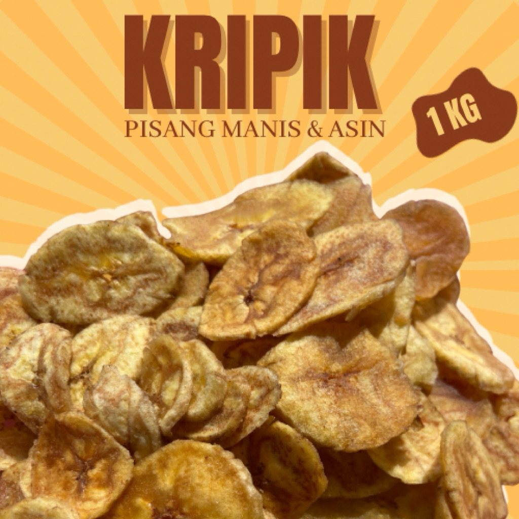 kripik pisang manis & asin 1 KG