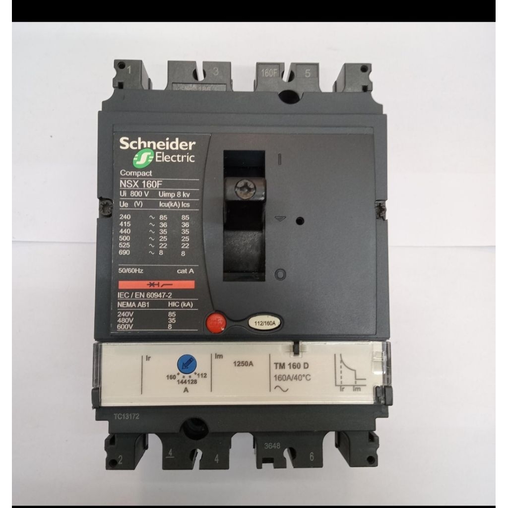 MCCB NSX 160f Schneider 3pashe 125a 150a 160a 200a ready