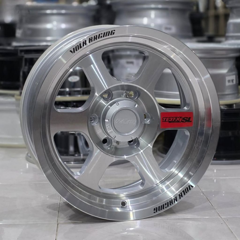 velg te37 xt sl r17 pcd 6x139,7 lebar 8 velg mobil ring 17 pajero Hilux velg racing r17 velg mobil P