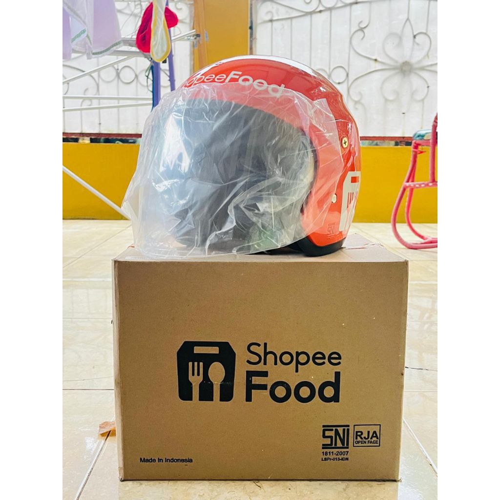 Helm Food Oren Motor