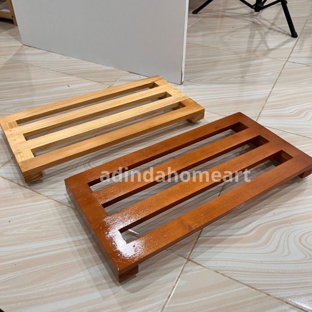 Mini Palet Troli Kayu Pinus Oven || Tatakan Kayu Serbaguna || Tatakan Minyak || Tatakan Gas || Tatak