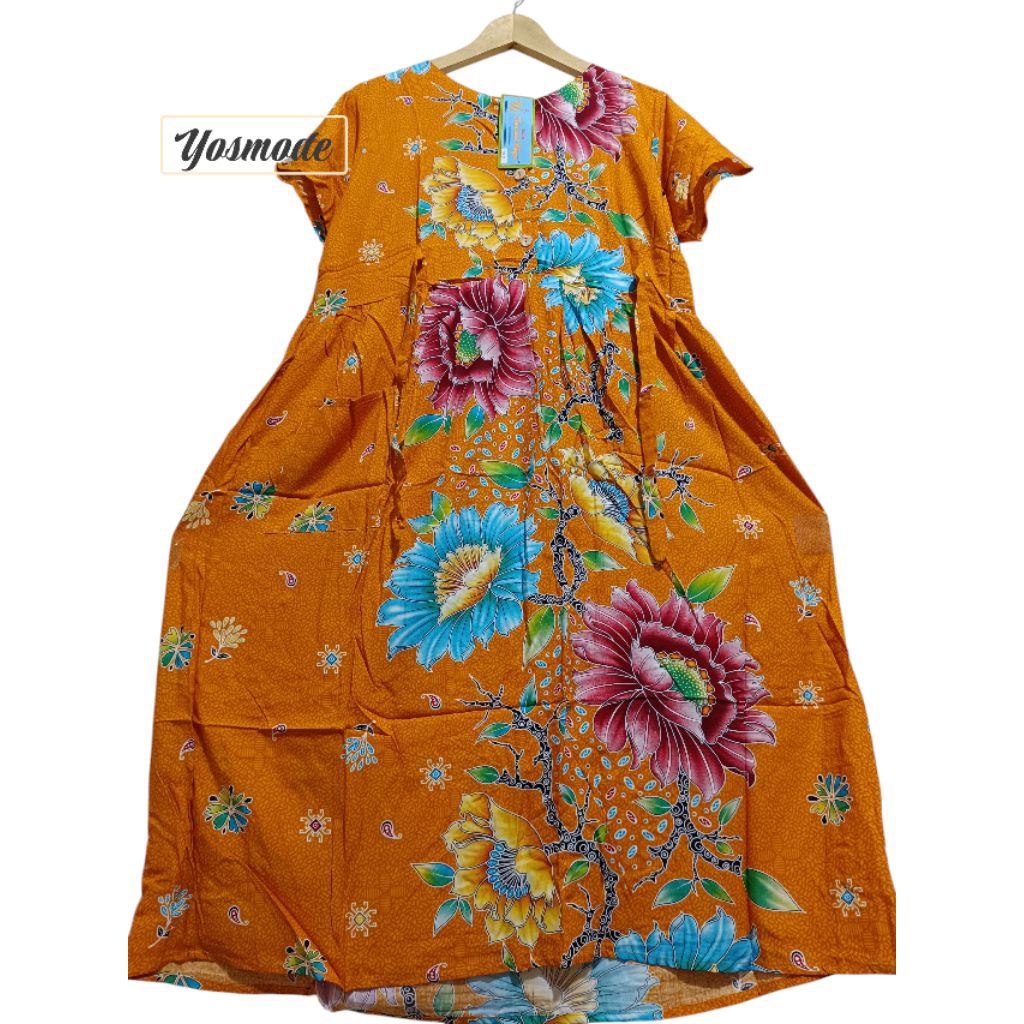 47/KENCANA UNGU LEBEL BIRU DASTER TALI 4 ASLI BATIK KENCANA UNGU BAJU DASTER WANITA ORIGINAL