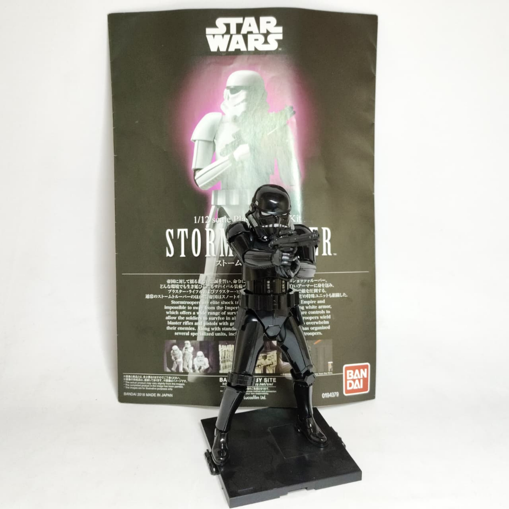 Bandai Star Wars Storm Trooper Black Ver / Model Kit Figure Stormtrooper 2nd Sudah Rakit X483