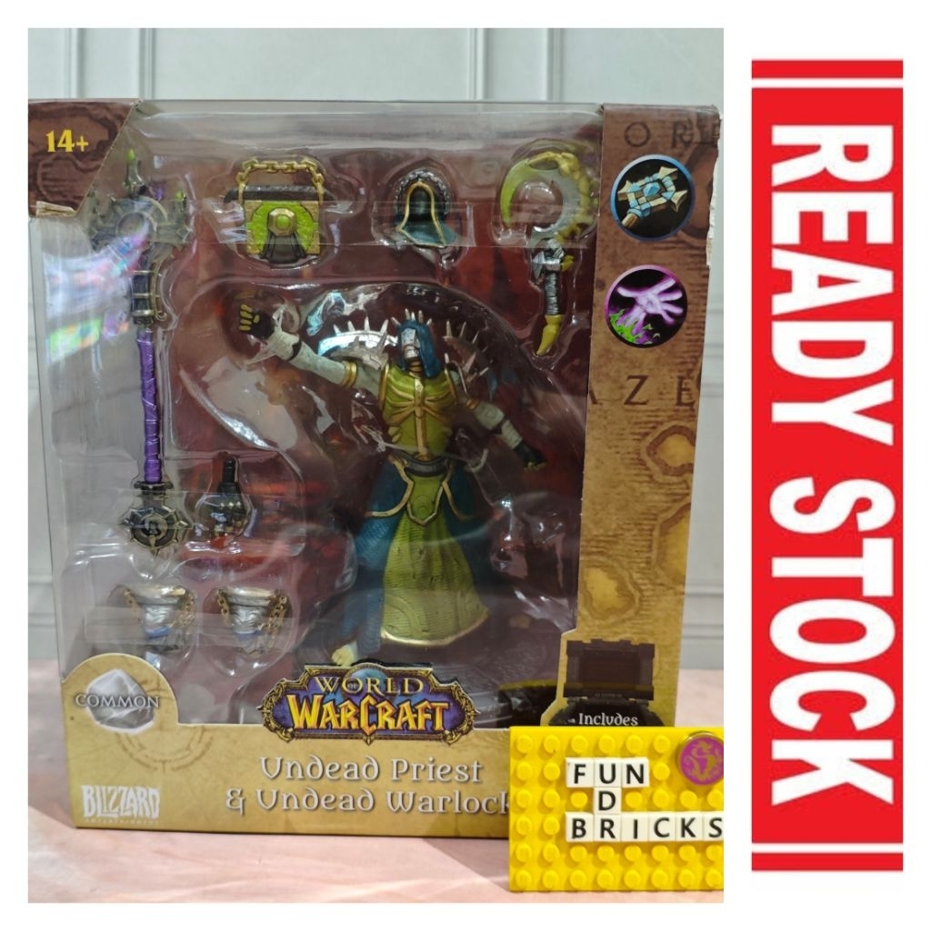 World Of Warcraft Undead Priest & Undead WL Figure Set
