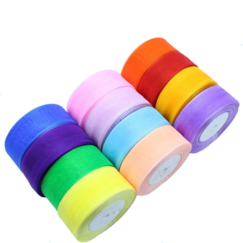 Pita Organza 1 Inch / Pita Organza 2,5 Cm Per 50 Yard